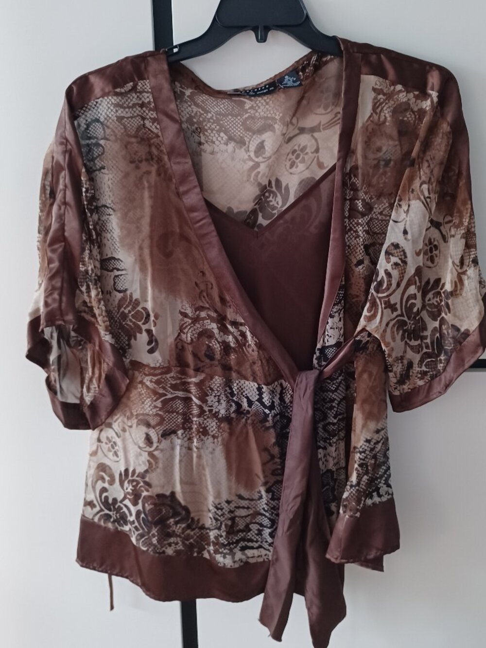 NYC design Co. brown top and cover, size XL